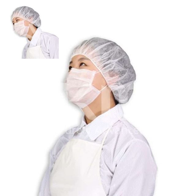 일회용 부직포 헤드캡 30g 100개입 부직포위생모 식당모자 부직포모자 부직포위생모자
