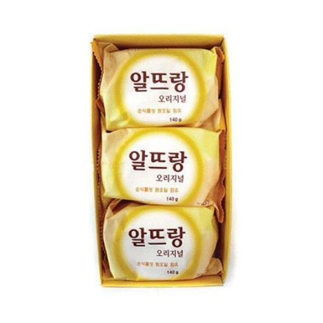 혜명몰 LG/엘지 알뜨랑 비누 옐로우 140g - 갑 (3개입) 화장비누 세수비누 고급비누 목욕비누 세안비누