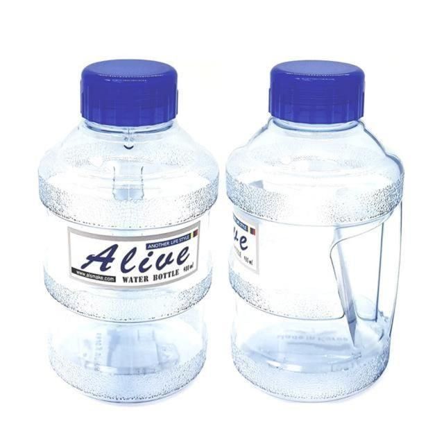투명 휴대용 캠핑 물병 650ml 플라스틱 용기