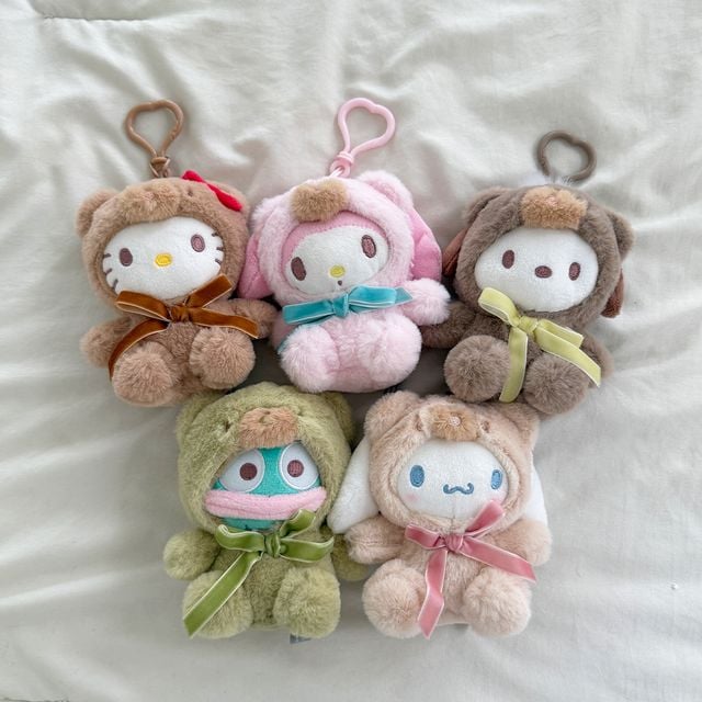산리오 라떼 베어 한교동 헬로키티 시나모롤 봉제 인형 키링 (포차코 마이멜로디 시나몬롤 포챠코)