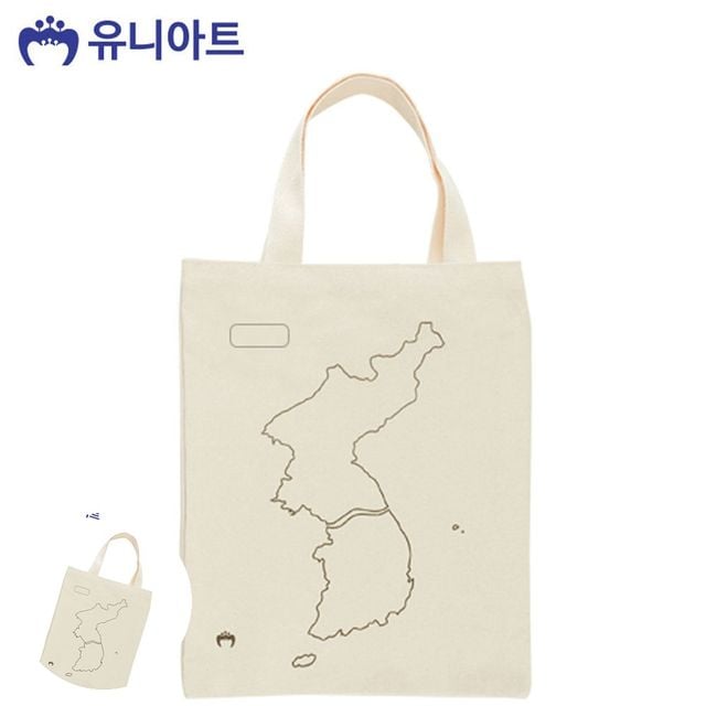 기저귀가방 천가방 캔버스 그림가방 한국지도 나라사랑