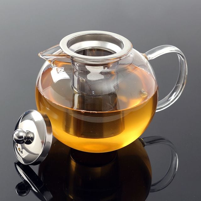 로하티 소담 내열유리 차포트 1.3L 거름망 티주전자
