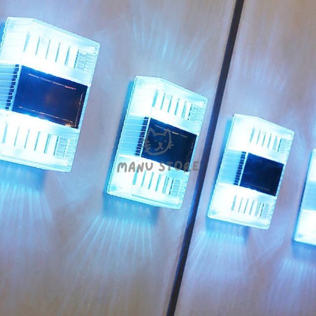 센서등 베란다조명등 LED 포스 화이트 태양광 벽부등 4p세트