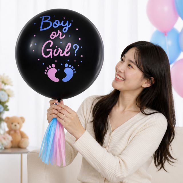 젠더리빌 파티 용품 성별확인 풍선 베이비샤워 아이템 - 이미지 1
