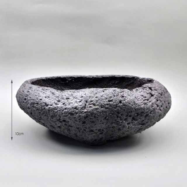 화산석 화분 - 타원 분재 중 25x16x10cm - 이미지 3