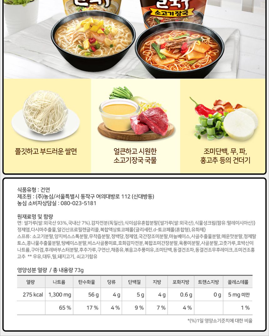 농심 쌀국수 73gx12컵 컵라면쌀국수 쌀국수 국수 컵쌀국수 컵국수 쌀국수컵 소고기장국쌀국수 소고기장국국수 국수컵 간편쌀국수