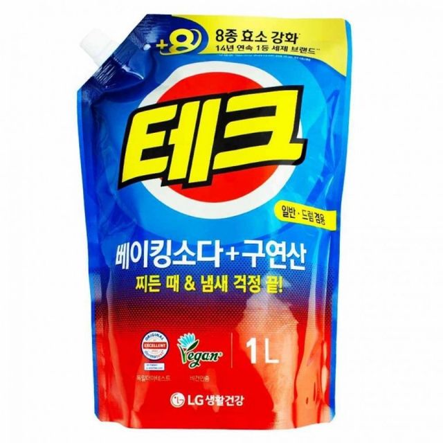 베이킹소다 구연산 액체세제 1L, 일반 드럼 세탁기 겸용