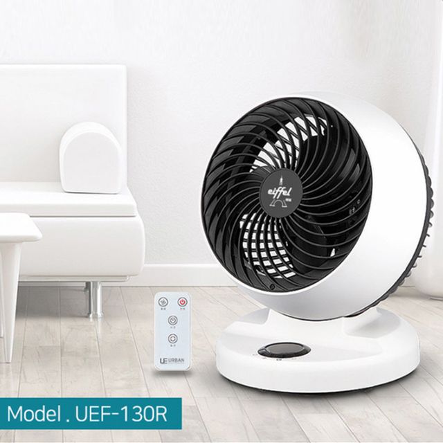 혜명몰 에펠 리모컨 에어서큘레이터 UEF-130R 선풍기 17cm 공기순환팬 써큐레이터 선풍기써큘레이터 탁상용