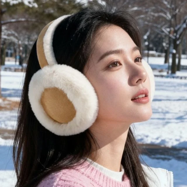 히키스 벨벳 베이직 방한귀마개 접이식 겨울 귀도리 여성 남성 커플 FE50