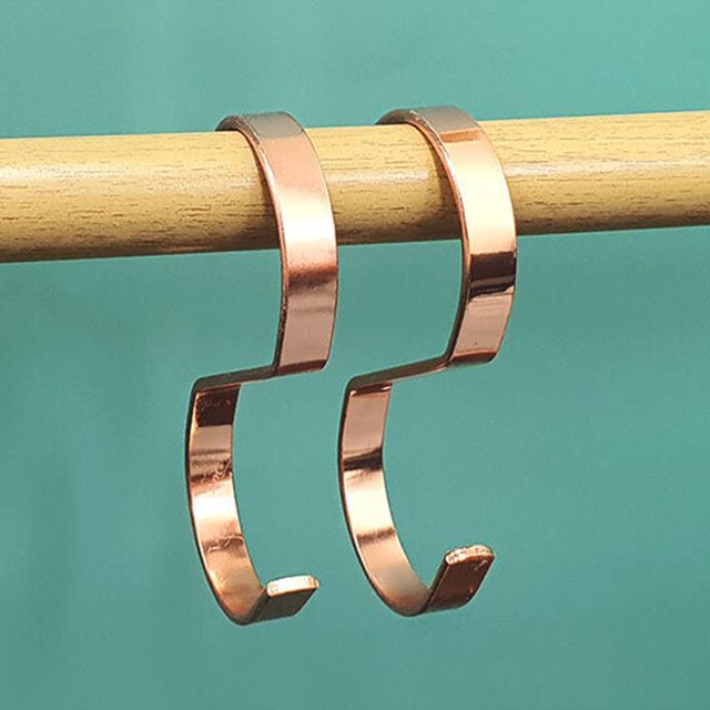 붉은금색S자걸이10mm 심플한 문옷걸이