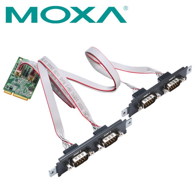 MOXA 시리얼카드 4포트 RS232, PCI Express 통신 보드