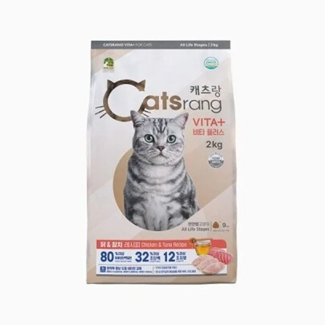 고양이 전연령 사료 2kg - 소형 포장 영양균형 건식사료