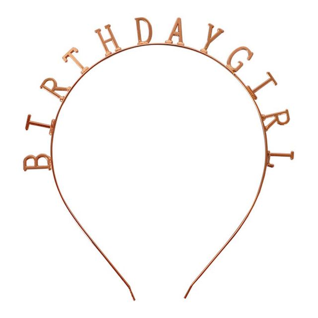 머리띠 생일파티 벌스데이걸 로즈골드 생일선물 행사장식