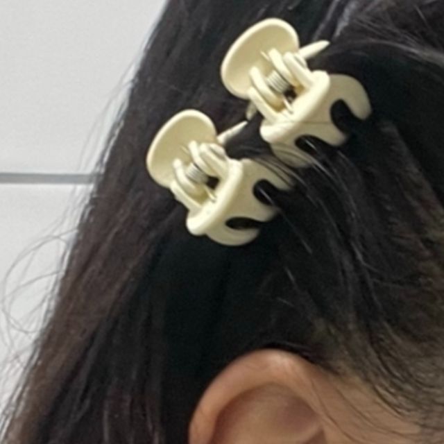 미니집게핀 올림머리 옆머리집게핀 베이지 10p