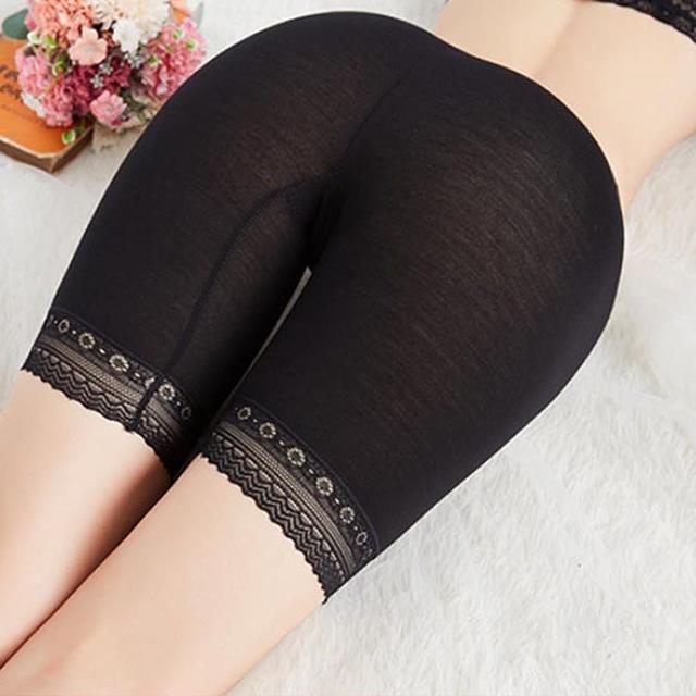5부 속바지 밑단 레이스 봄여름가을겨울 면스판 속옷