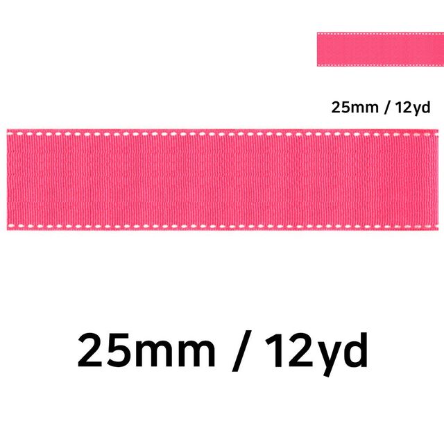 포장 리본끈 25mm 롤, 선물포장 체리 골직 리본