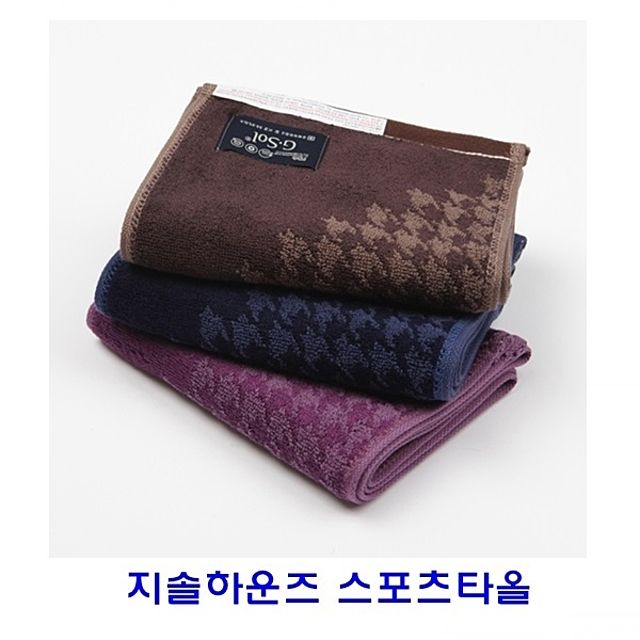 지솔하운즈 스포츠타올 세면타월 반려동물 디자인
