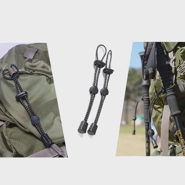 등산스틱 로프 홀더 2개입 캠핑 배낭끈 로프 버클