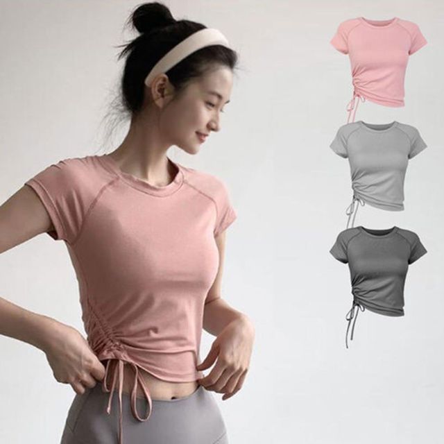 여성 긴팔티셔츠 루즈핏 스판, 라운드 캐주얼 티