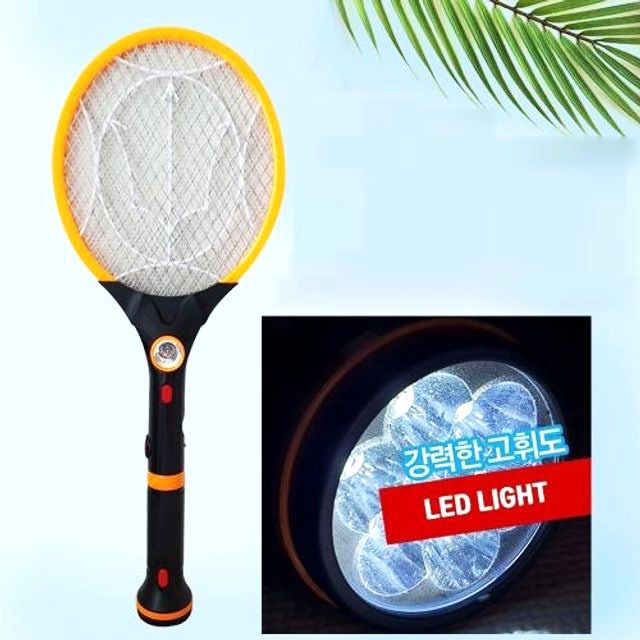 충전 전격살충기 LED 안전 플래쉬 파리채 해충킬러