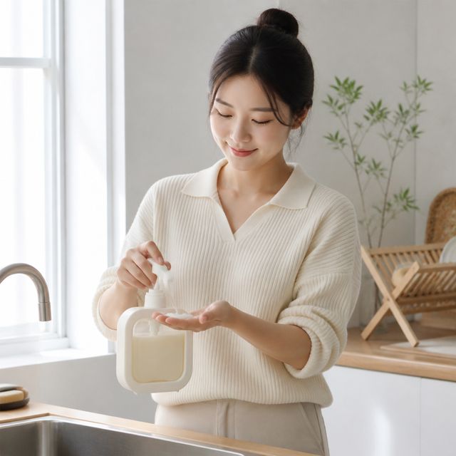 거품형 일반형 디스펜서 500ml 펌프 용기 핸드워시 주방세제 통 리필 공병