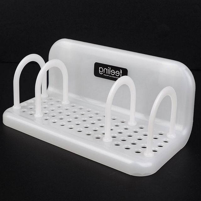 부착식세제받침 수세미물빠짐건조대 DIY 칸조절 싱크대 거치대