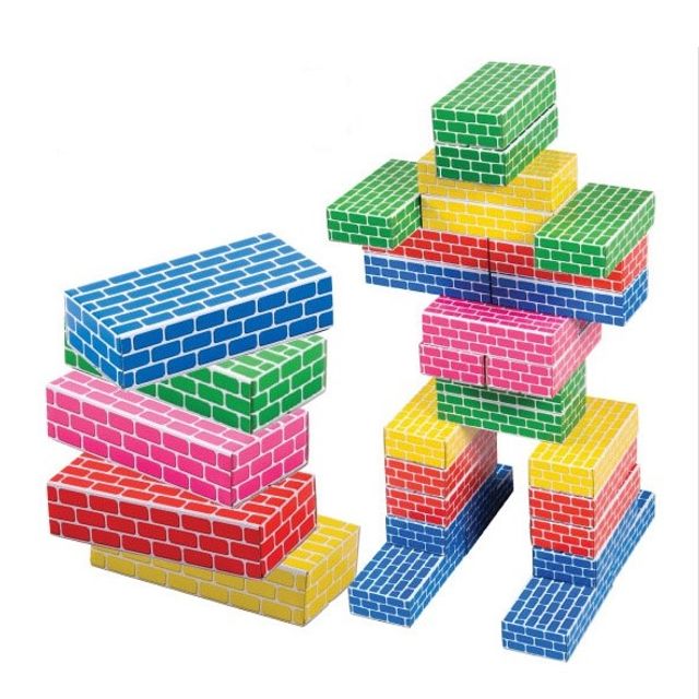 유아용 에듀 종이벽돌블록 50Pcs