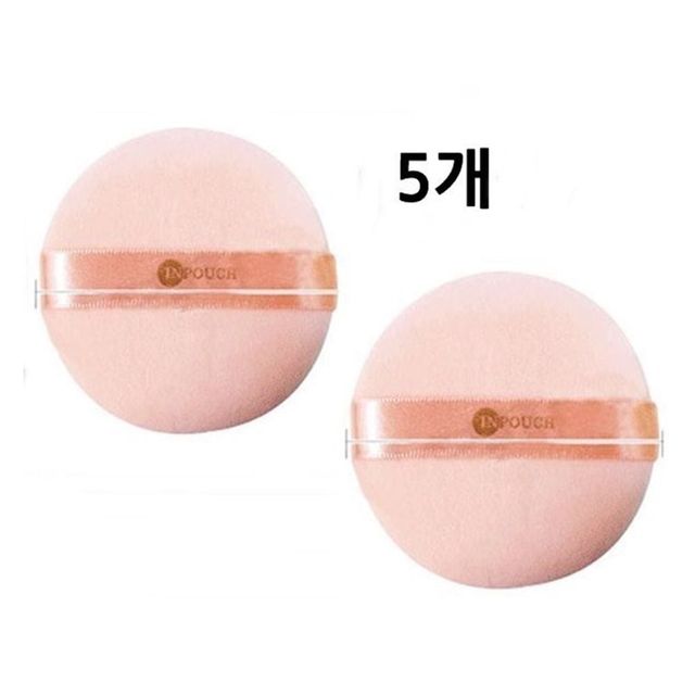 OPP면분첩(중) 5P 퍼프 분첩 미용용품 미용도구