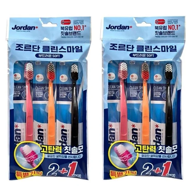 부드러운 강아지 칫솔 클린스마일 3개입