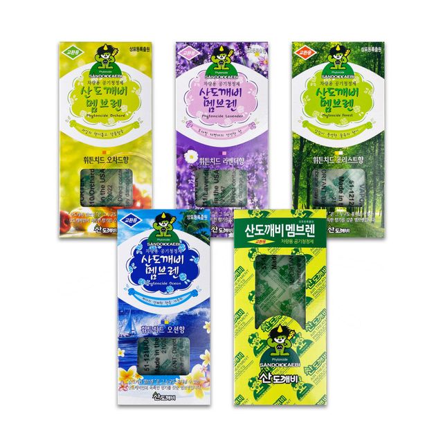 산도깨비 멤브렌 차량용 공기청정제 6ml 선택형 -O
