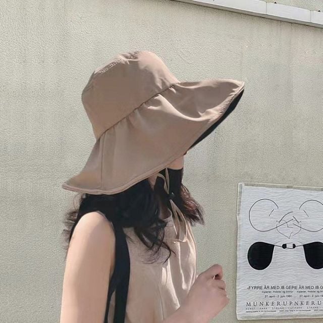 (앙상블) 여성 빅챙 암막 벙거지 모자 여름 자외선