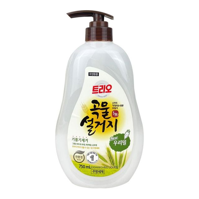 곡물 성분 천연 주방 세제 750밀리리터