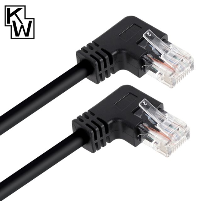 카테6 UTP 랜 케이블 2m (오른쪽 꺾임)