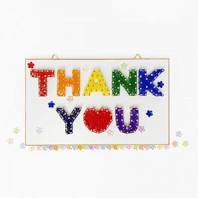 (TD) (집콕) 스트링아트 THANK YOU 만들기 - 1인세트