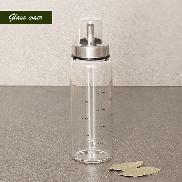 혜명몰 글라스 뚜껑 오일병 300ml 양념병 참기름병 식초공병 시럽병 식초병