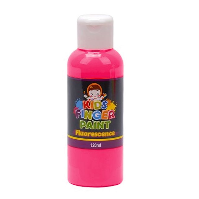 형광색 형광분홍 120ml 낱색 핑거페인트 미술놀이