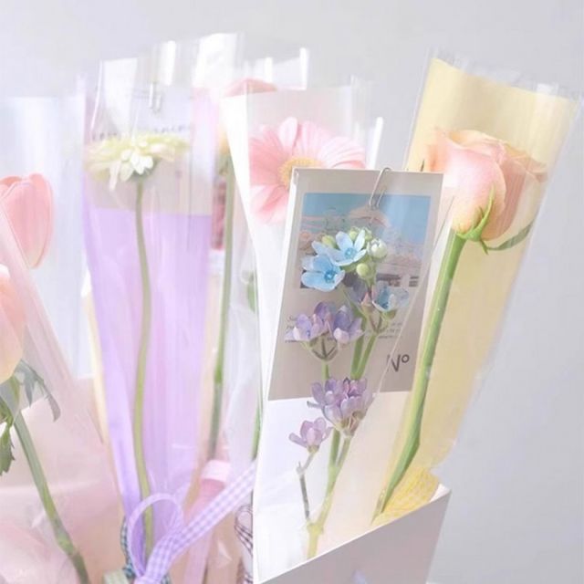 비닐 꽃포장지 50매 꽃자재 재료