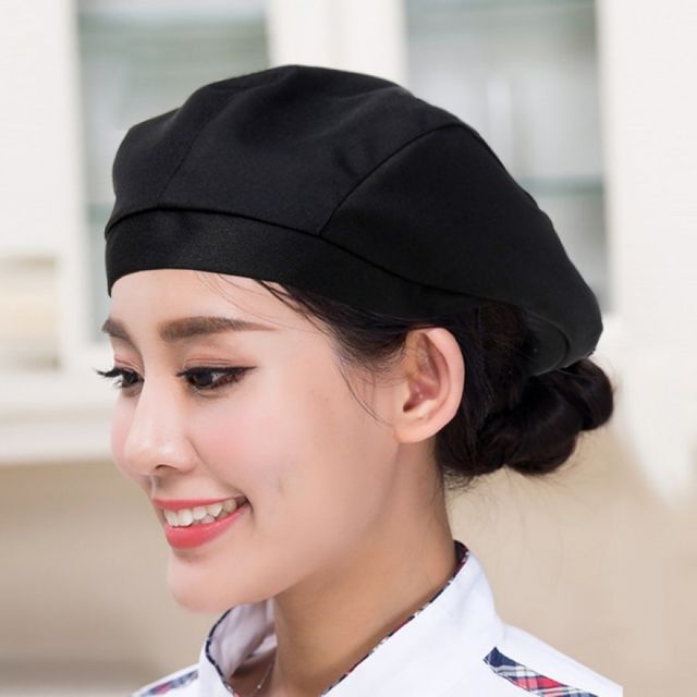 주방 조리사 위생 모자 베레모 형태 식당 조리모 카페 유니폼 작업용 두건