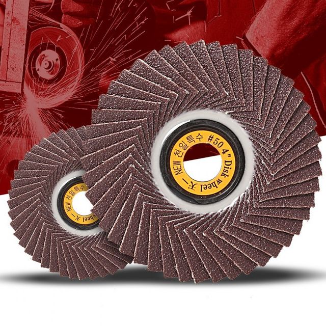 원형사포 100mm 10개입 핸드 그라인더날 휠페이퍼