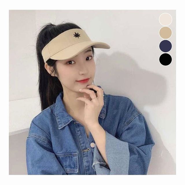 여자 캐디모자 단풍 썬캡 예쁜 골프 선캡 아웃도어