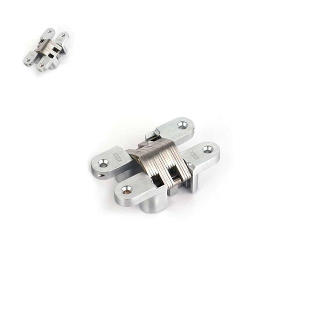 인테리어 목문용 매입형 경첩 컨실드힌지 95x19mm 문부속 문부속품 가구경첩 가구부속