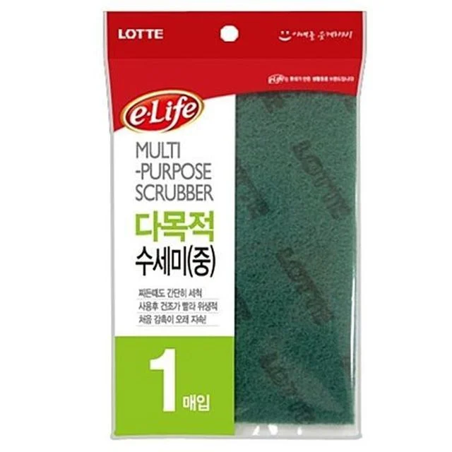 롯데 다목적 수세미 중 1p 스폰지수세미 부억수세미