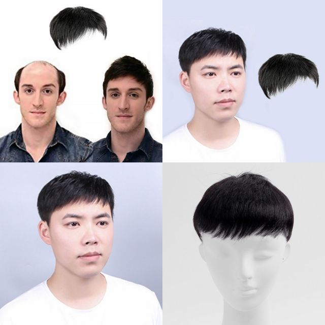 남자 정수리 가발 중형 인조모정수리가발 정수리부분가발