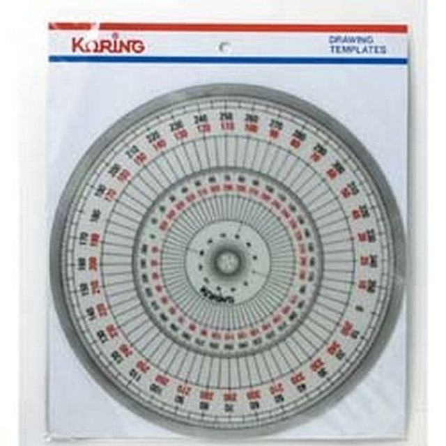 정안사 전원분도기 18cm 1801 - 정확한 각도 측정 필수 공구