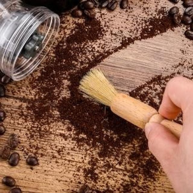 커피머신 원두가루 청소용 브러시 카페 청소 솔품
