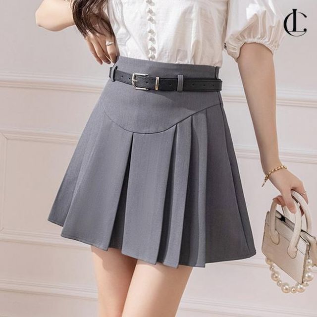 플리츠 주름 치마 미니 스커트 여자 여름 롱치마