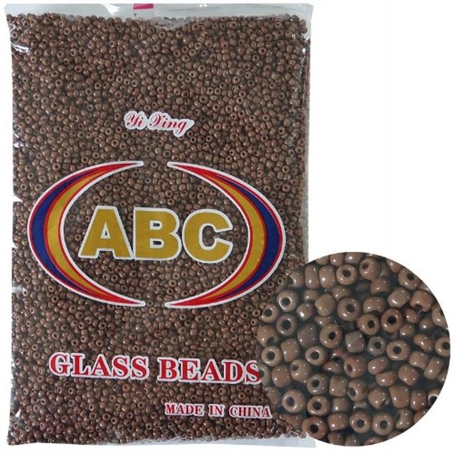 NO.46 무광딥칼라 시드비즈 브라운 4mm (455 묶음)