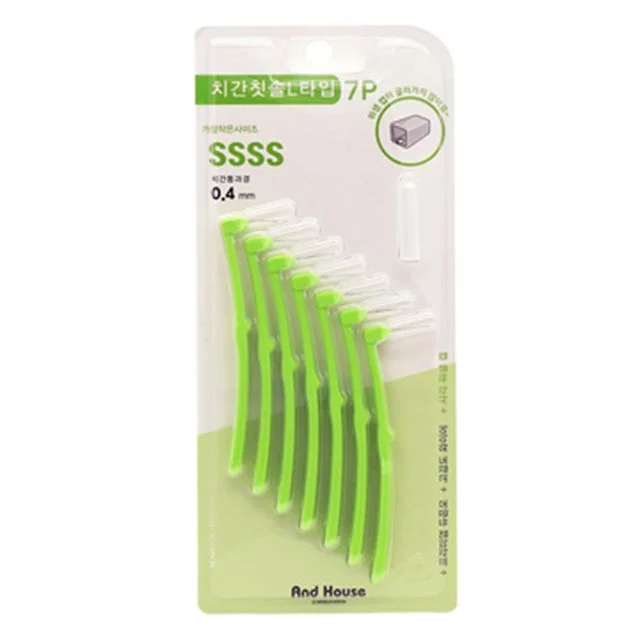 구강 치간칫솔 7p세트 L형 덴탈 0.4mm 위생 치간치솔