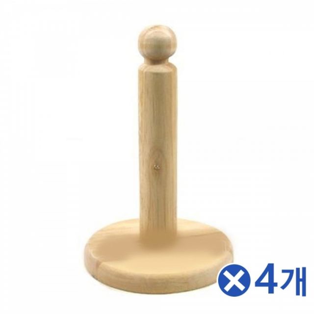 WL 스탠드 나무 휴지걸이x4개 욕실악세사리 정용 욕실