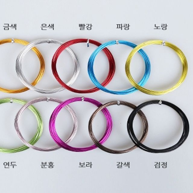 칼라 공예철사 1.5 (4M)_택1